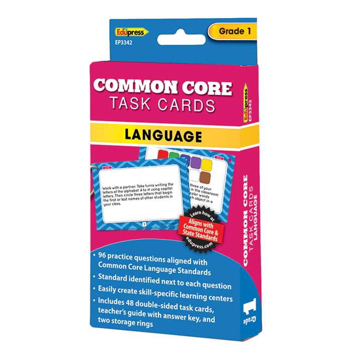 Common Core Task Cards Lang Gr 1, EP-3342