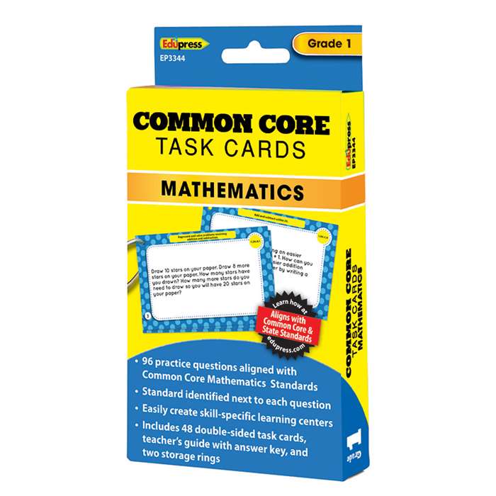 Shop Common Core Math Task Cards Gr 1 - Ep-3344 By Edupress