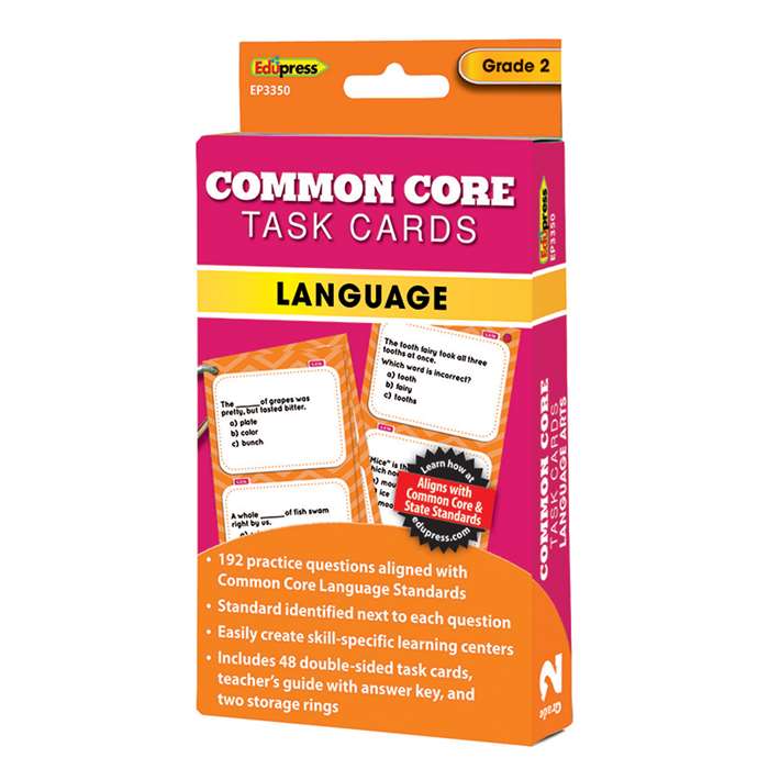Shop Gr 2 Common Core Language Task Cards - Ep-3350 By Edupress
