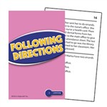 Following Directions Practice Cards Reading Level 2.0-3.5 By Edupress