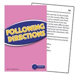 Following Directions Practice Cards Reading Level 3.5-5.0 By Edupress