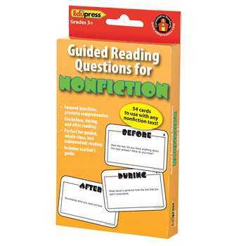 Guided Reading Question Cards Nonfiction By Edupress