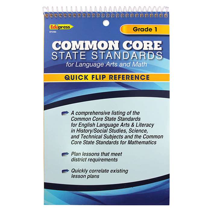 Gr 1 Quick Flip For Common Core Standards By Edupress
