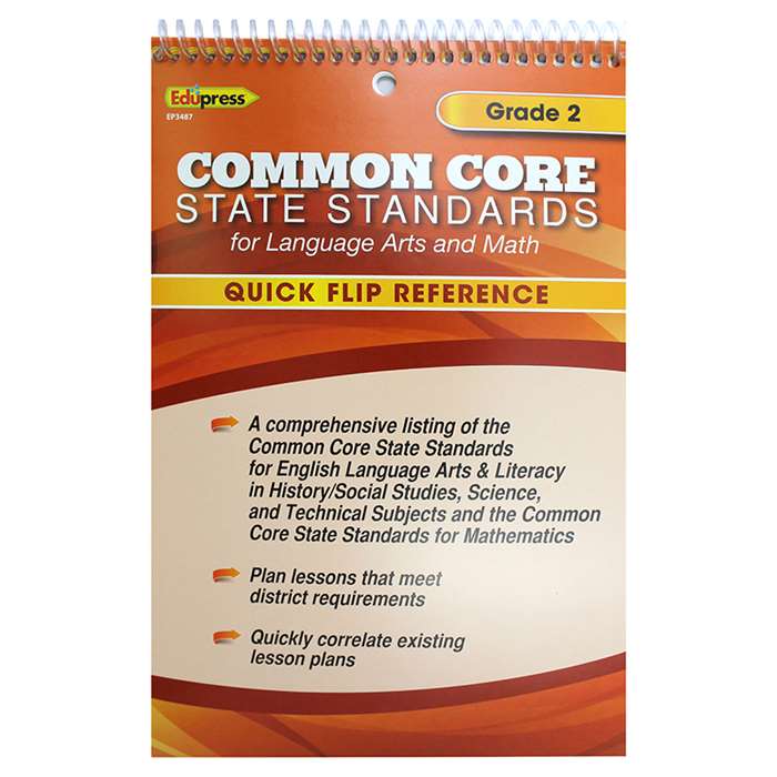 Gr 2 Quick Flip For Common Core Standards By Edupress