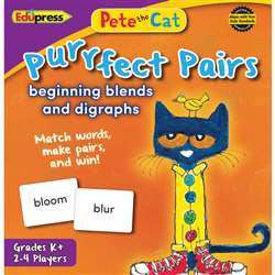 Pete The Cat Purrfect Pairs Game Beginning Blends , EP-3533