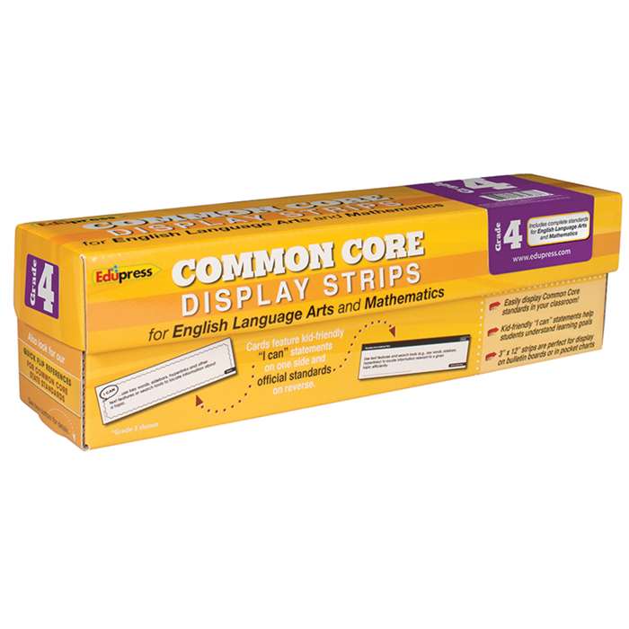 Common Core State Standards Display Strips Gr 4 By Edupress