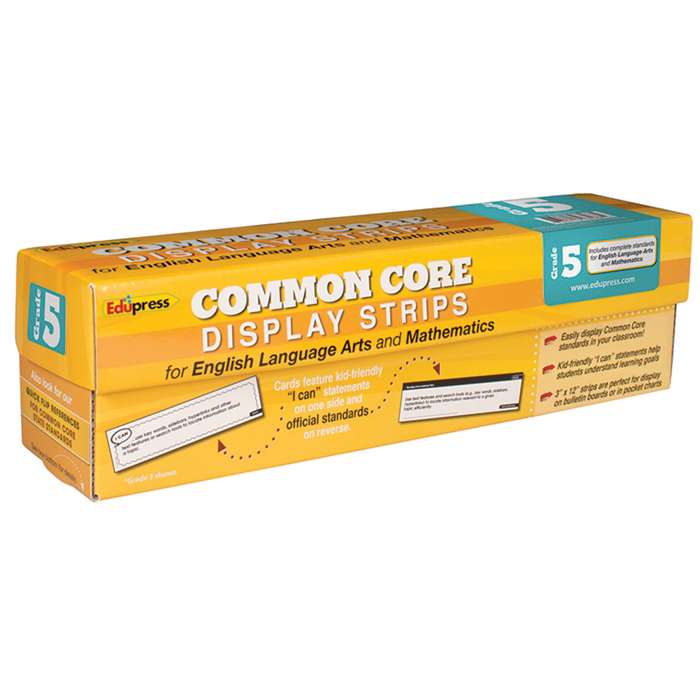 Common Core State Standards Display Strips Gr 5 By Edupress