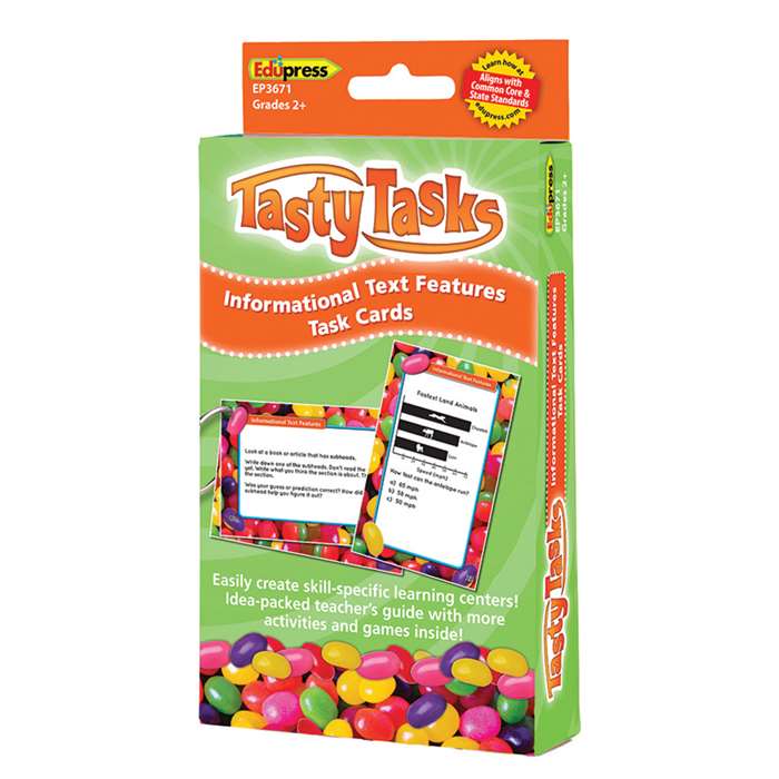 Informational Text Language Arts Tasty Task Cards, EP-3671