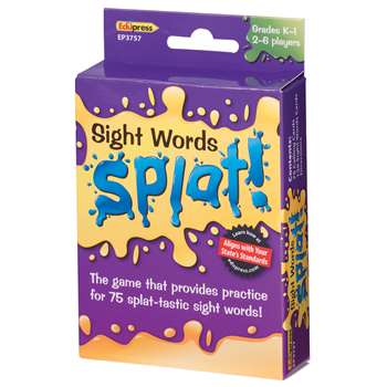 Sight Words Splat Gr K-1 By Edupress