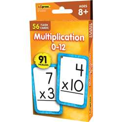 Multiplicaion 0-12 Flash Cards, EP-62035