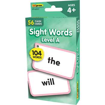 Beginning Words Level A Flash Cards Sight Words, EP-62037