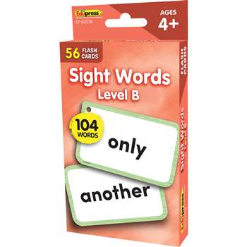 Beginning Words Level B Flash Cards Sight Words, EP-62038