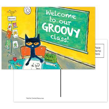 Pete The Cat Welcome Postcards Groovy Class, EP-63934