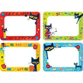 Pete The Cat Name Tags/Labels, EP-63939