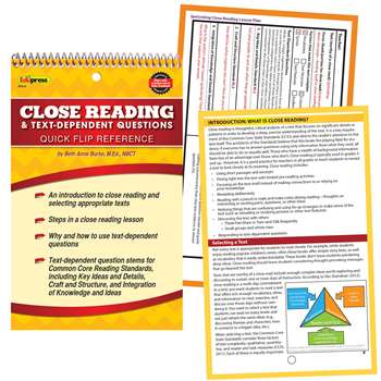 Quick Flip Guide For Close Reading And Text Depend, EP-670