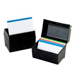 Oxford Plastic Index Card Boxes 3X5 By Esselte