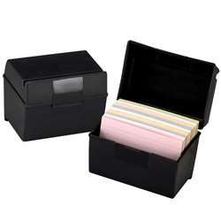 Oxford Plastic Index Card Boxes 4X6 By Esselte