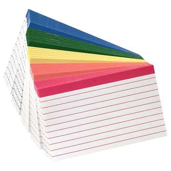Oxford Color-Coded Index Cards 4X6 By Esselte