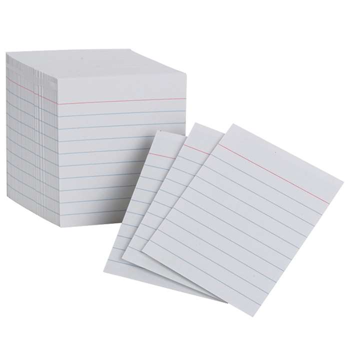 Oxfords Mini Index Cards White Ruled By Esselte