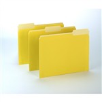 100Ct Oxford Yellow Color Top File Folders, ESS15213YEL