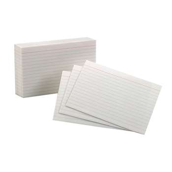 Oxford Index Cards 4X6 Ruled White 100 Per Pack By Esselte
