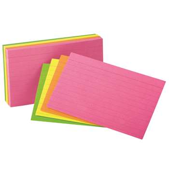 Oxford Glow Index Cards 3X5 By Esselte