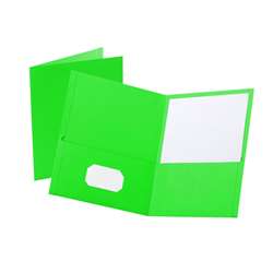Twin Pocket Portfolios 25-Box Light Light Green By Esselte