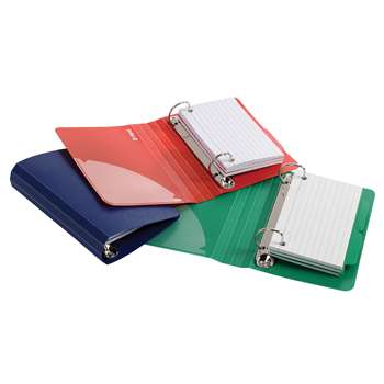 Oxford Poly Index Card Binder Assorted Colors, ESS73570