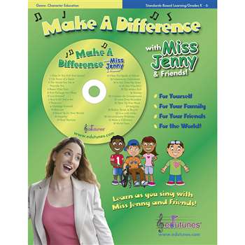 Make A Difference With Miss Jenny & Friends Cd Book Set By Edutunes