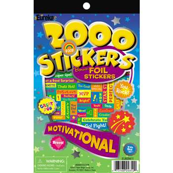 2000 Motivational Sticker Book By Eureka