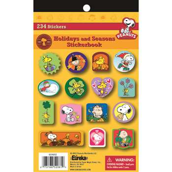 Peanuts Holidays And Seasons Sticker Book By Eureka