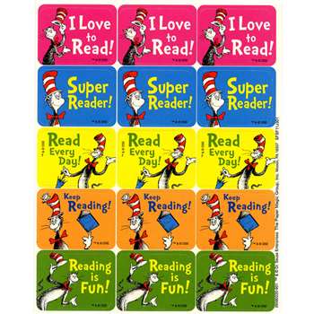 Cat In The Hat Reading Success Stickers By Eureka