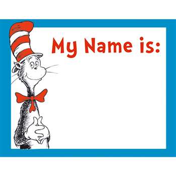 Cat In The Hat Name Tags By Eureka