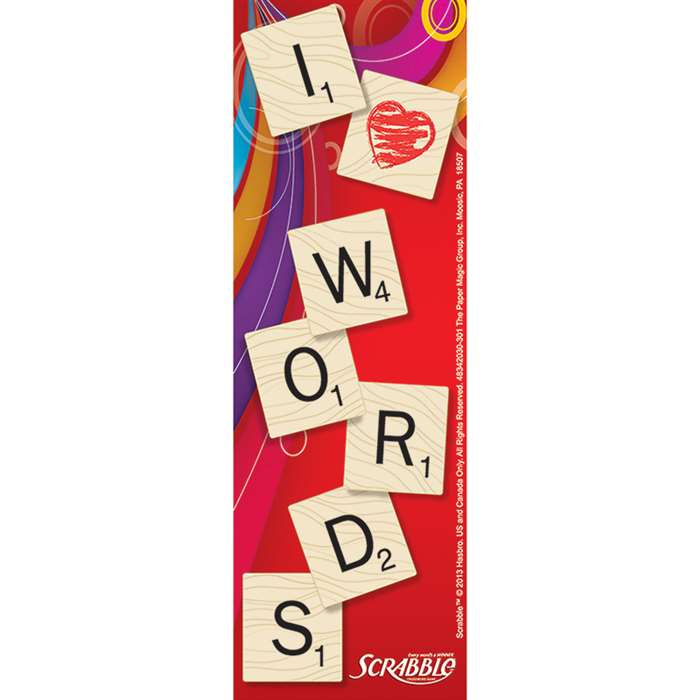 Scrabble I Love Words Bookmarks By Eureka