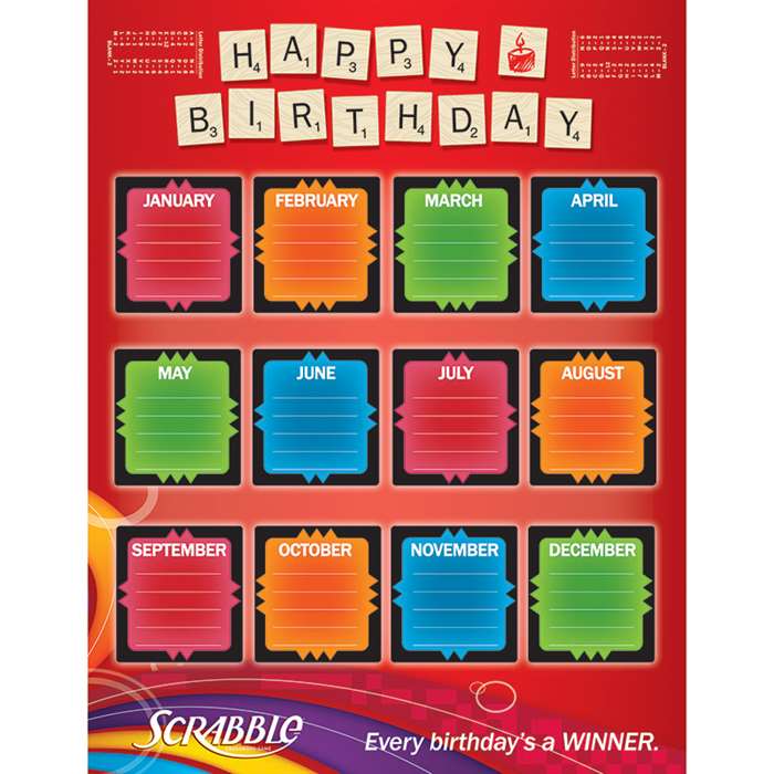 Scrabble Birthday 17X22 Poster, EU-837027