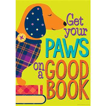 Get Your Paws On A Good Book Poster Plaid Attitude, EU-837062