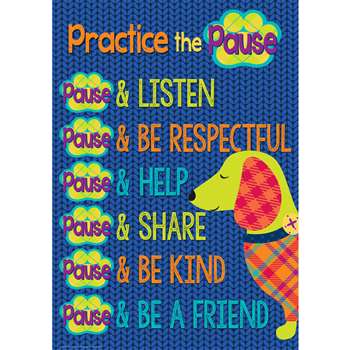 Practice The Pause 13X19 Poster Plaid Attitude, EU-837063