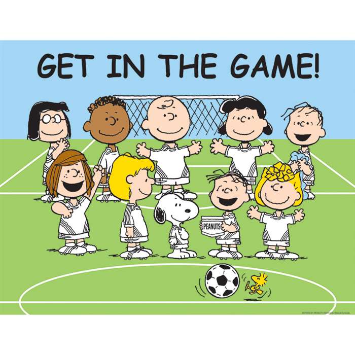 Peanuts Get In Game 17X22 Poster By Eureka