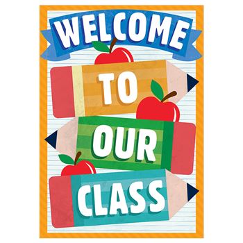 Welcome To Our Class Pencils Poster, EU-837549