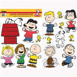 Peanuts Classic Characters 2 Sided Deco Kit By Eureka