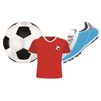 Soccer Assorted Cut Outs By Eureka