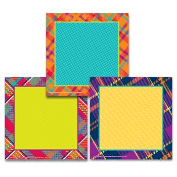 Plaid Attitude Squares Paper Cutout, EU-841366