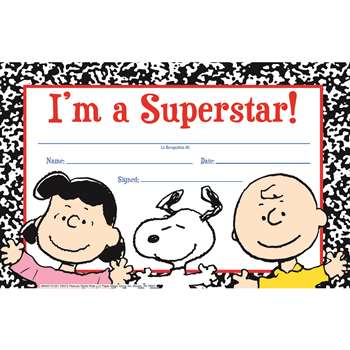 Peanuts Super Star Recognition Awards By Eureka