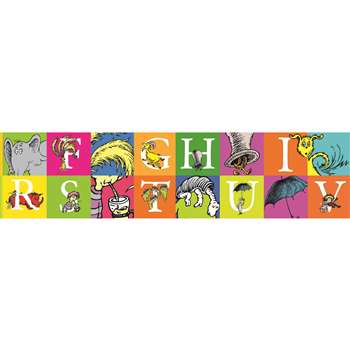 Shop Dr Seuss Abc Extra Wide Die Cut Deco Trim - Eu-845243 By Eureka