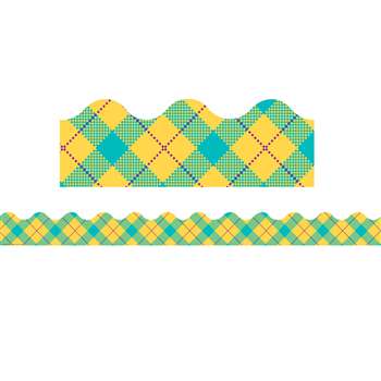 Yellow Argyle Extra Wide Die Cut Plaid Attitude De, EU-845299