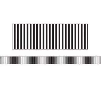 B&W Stripe Wide Diecut Deco Trim Simply Sassy, EU-845322