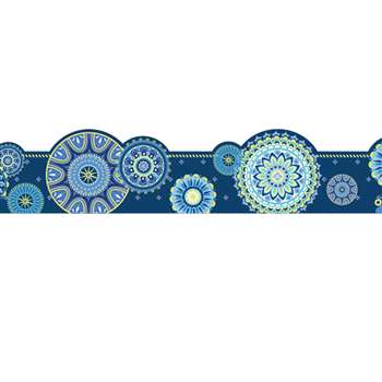 Blue Harmony Mandala Ex Wide Trim Die Cut Deco, EU-845624