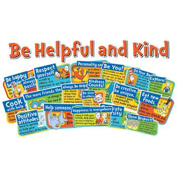 Dr Seuss Be Kind And Helpful Bulletin Board Set, EU-847040