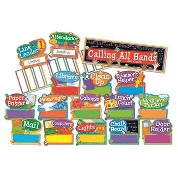 Hands On Management Job Chart Mini Bulletin Board Set By Eureka