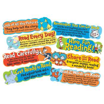 Dr Seuss Reading Tips Mini Bulletin Board Set, EU-847057